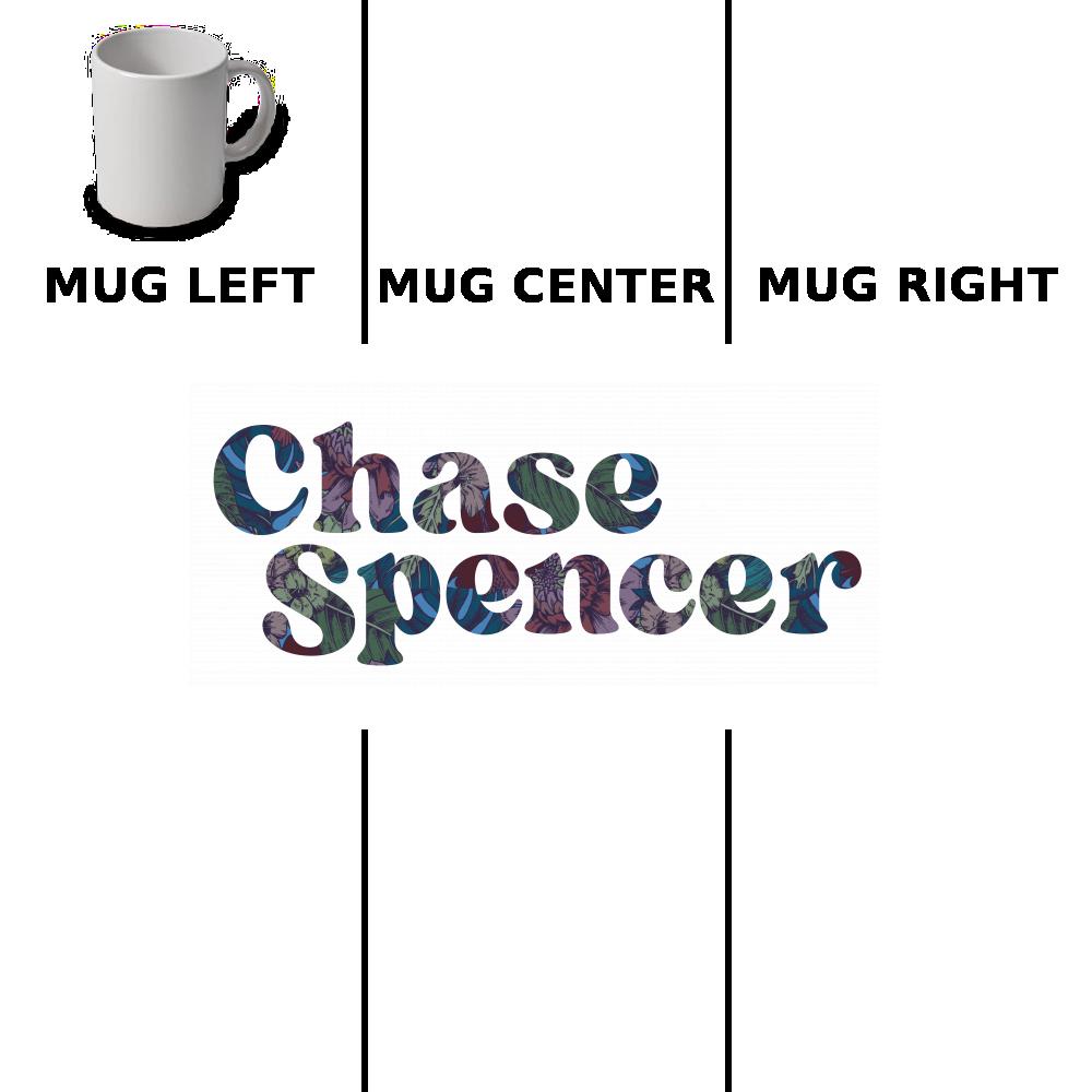 Chase Spencer Logo Floral Coffee Mug