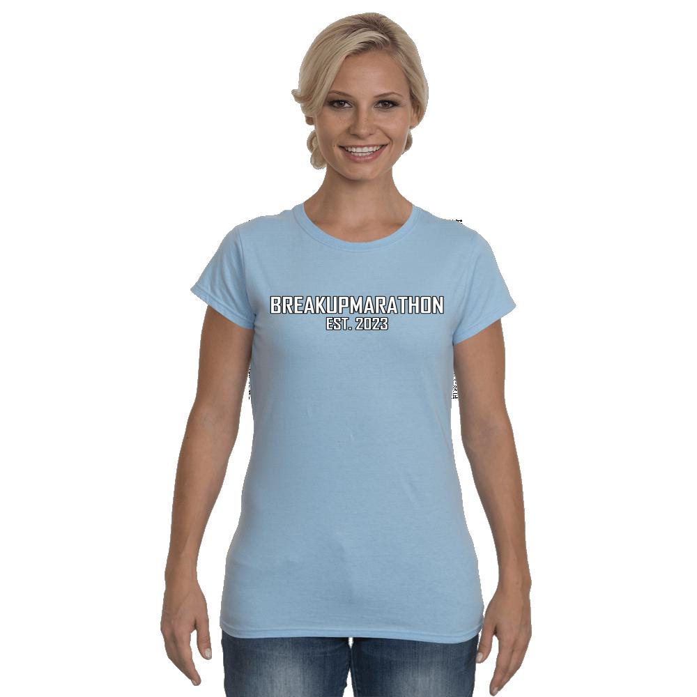 BREAKUPMARATHON - Bold Default Softstyle Ladies T-Shirt