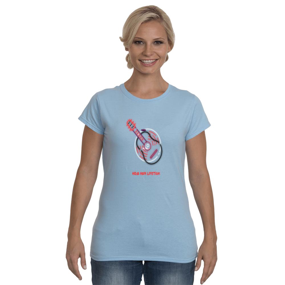 Hide her Lipstick Softstyle Ladies T-Shirt