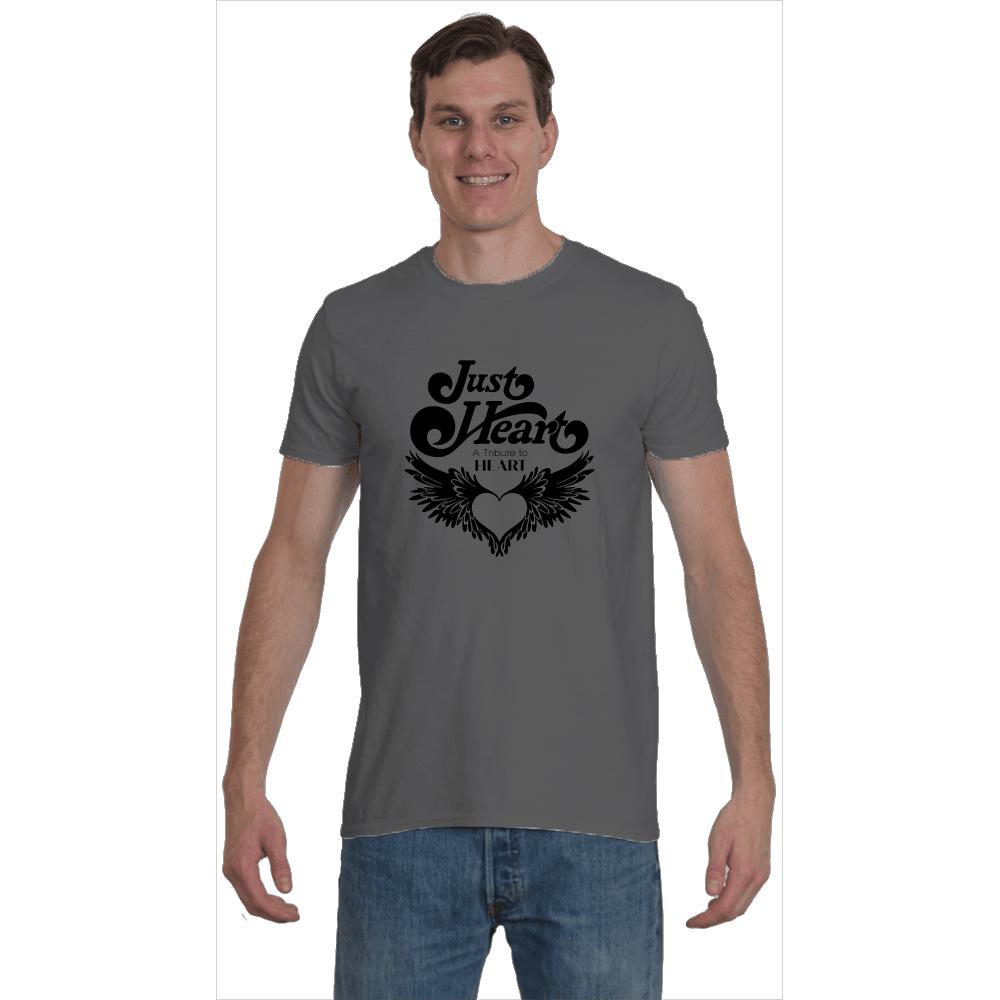 Just Heart Black Softstyle T-Shirt
