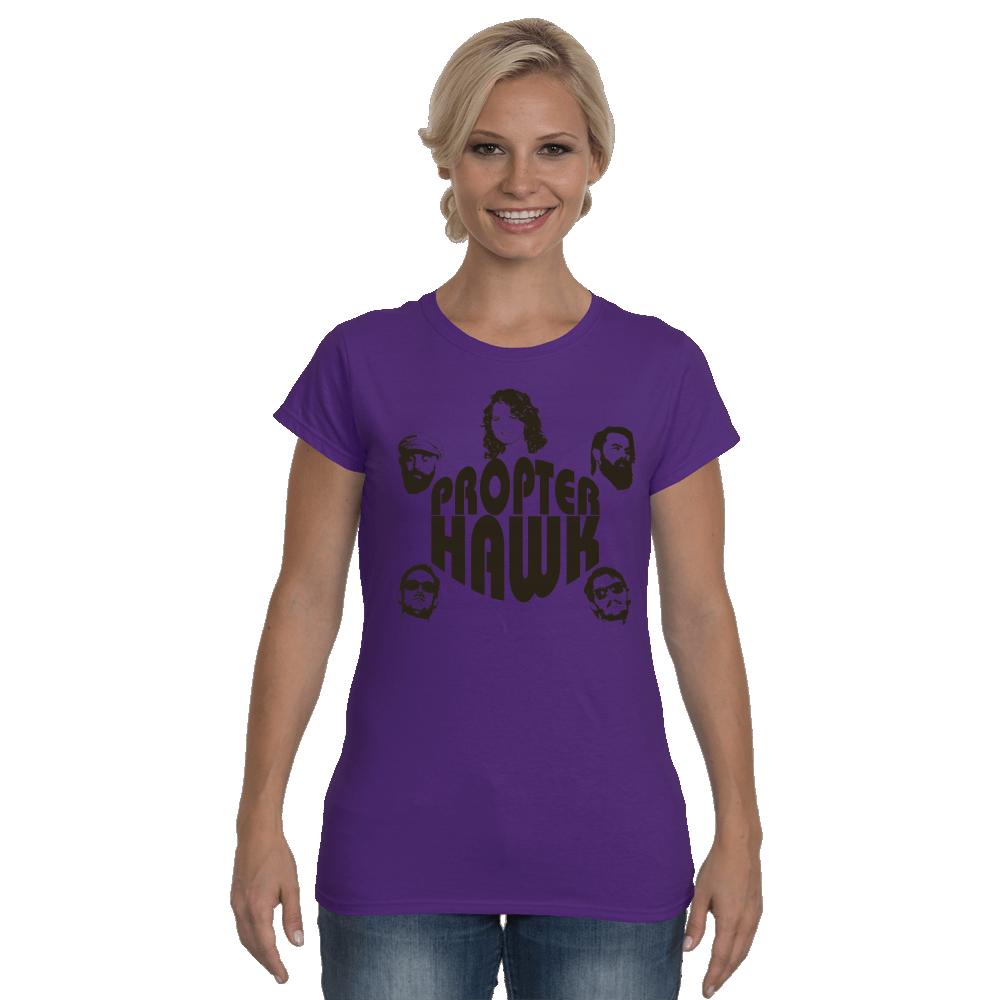 Propter Hawk News Logo Softstyle Ladies T-Shirt