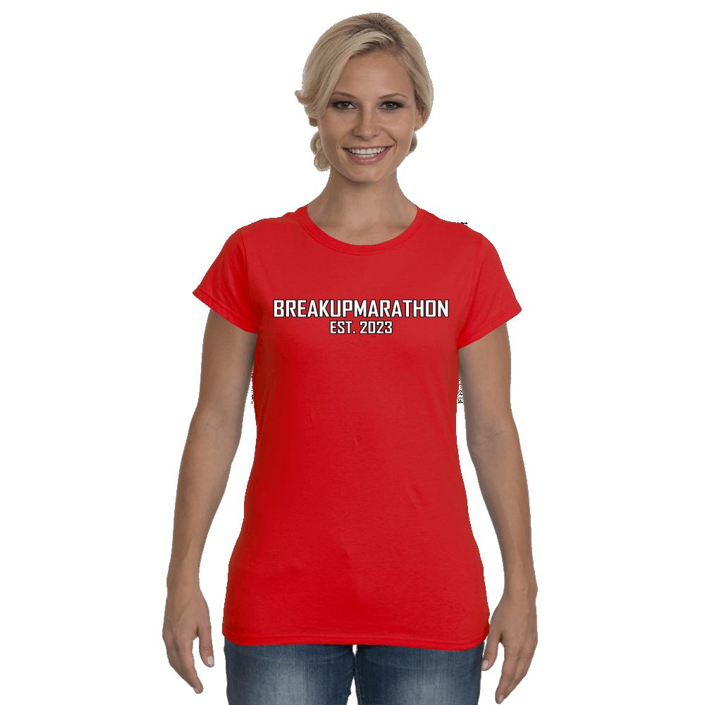 BREAKUPMARATHON - Bold Default Softstyle Ladies T-Shirt