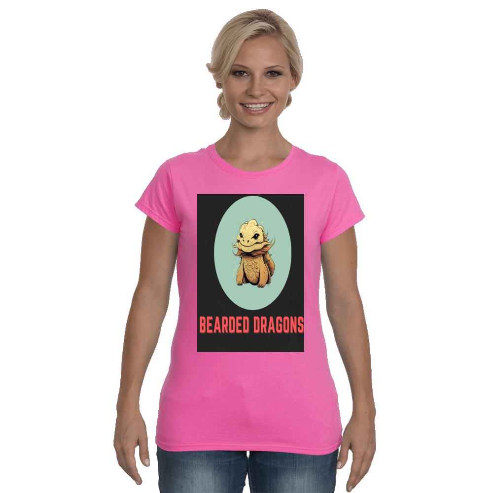 Bearded dragons Softstyle Ladies T-Shirt