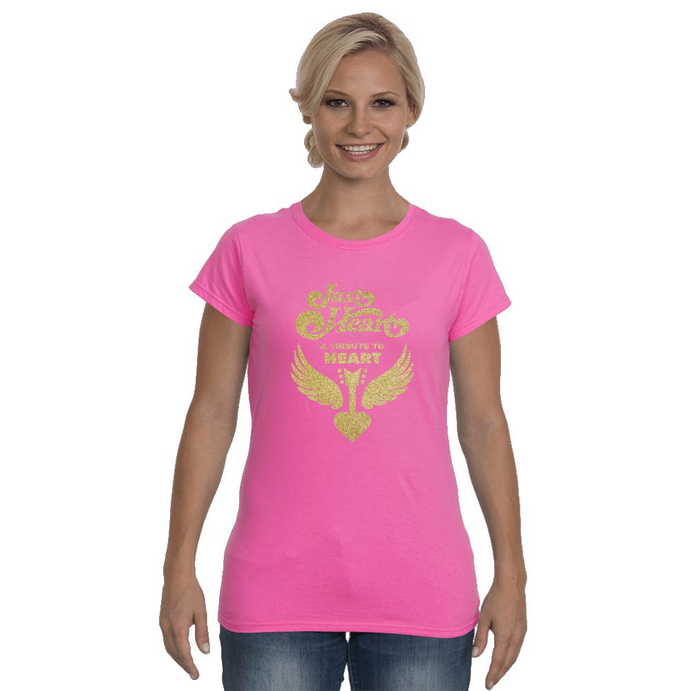 Just Heart Gold Softstyle Ladies T-Shirt