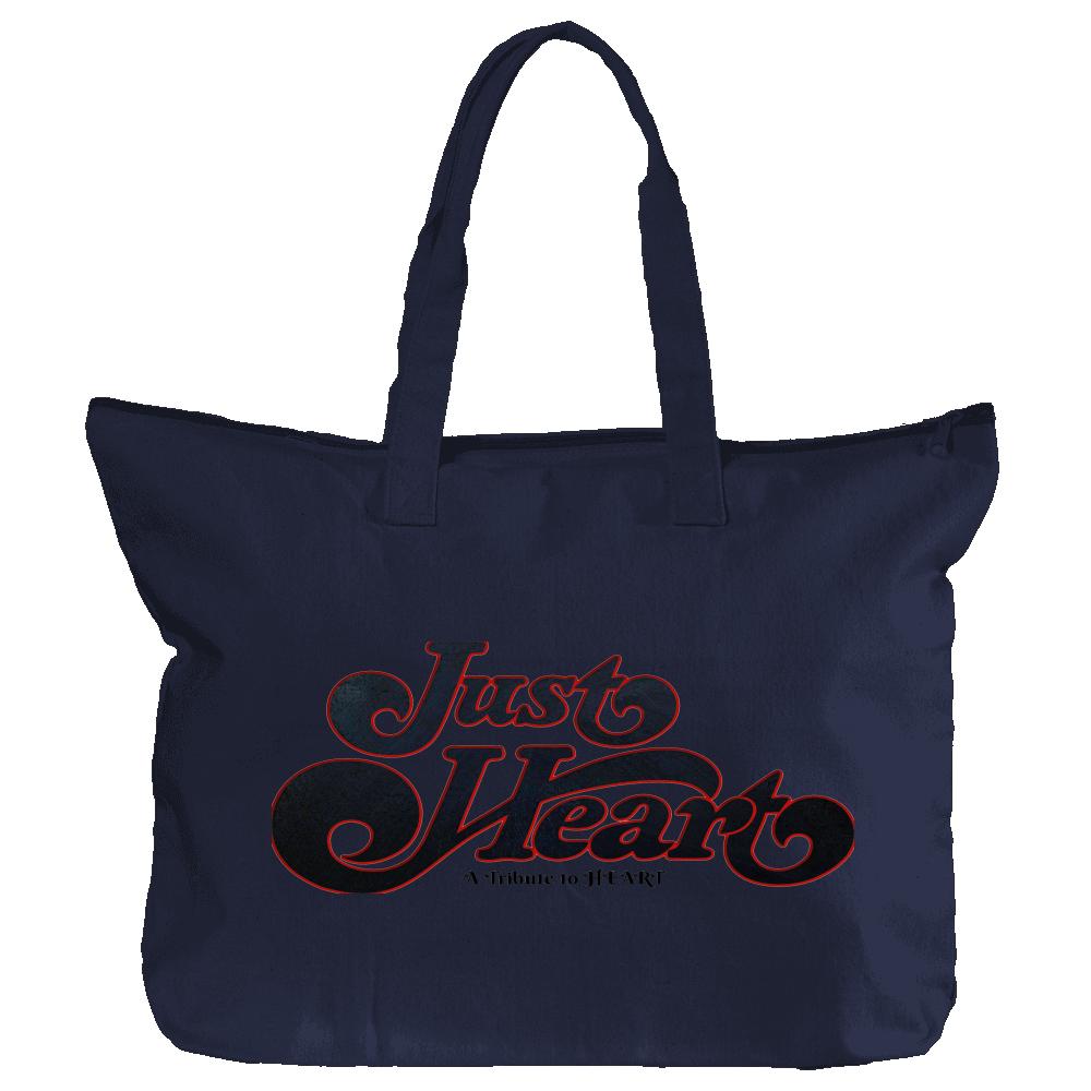Just Heart Logo Canvas Zippered Book Tote (12oz)