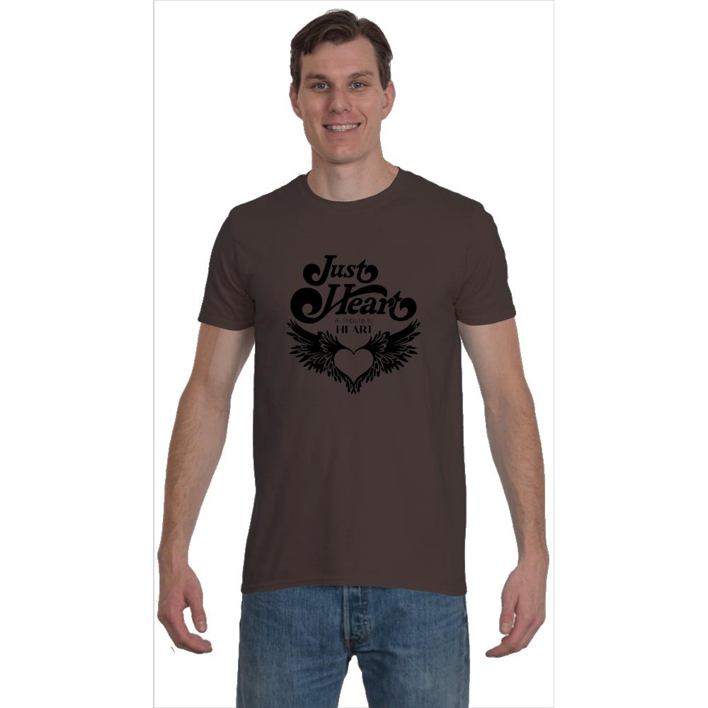 Just Heart Black Softstyle T-Shirt